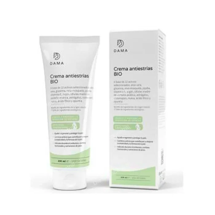 HERBORA Damacrema Crema Antiestrías 200 ml - Crema Bio para Embarazo, Peso y Adolescencia con Aloe Vera, Rosa Mosqueta y Karité HERBORA Damacrema Crema Antiestrías 200 ml - Crema Bio para Embarazo, Peso y Adolescencia con Aloe Vera, Rosa Mosqueta y Karité