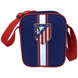 CYP BRANDS Bandolera Atlético de Madrid 15x8x21cm, con cremallera, espaciosa para el día a día.