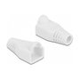 DeLOCK Alivio de tensión para conector RJ45 blanco, 20 unidades
