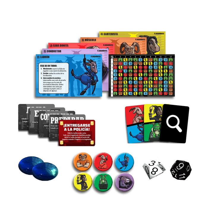 Devir Juego de Mesa ¡Cabritos! Deducción y Roles Ocultos para 3-6 Jugadores a partir de 10 Años