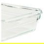 Emsa N10405 Clip & Close Glas Caja de Conservación Rectangular 0.45 L Transparente/Rot