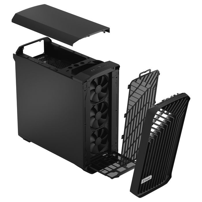 Fractal Design Torrent Negro Caja de PC Torre ATX EATX ITX micro ATX SSI CEB Acero para Gaming con Ventilación Optimizada y Filtros Anti-Polvo