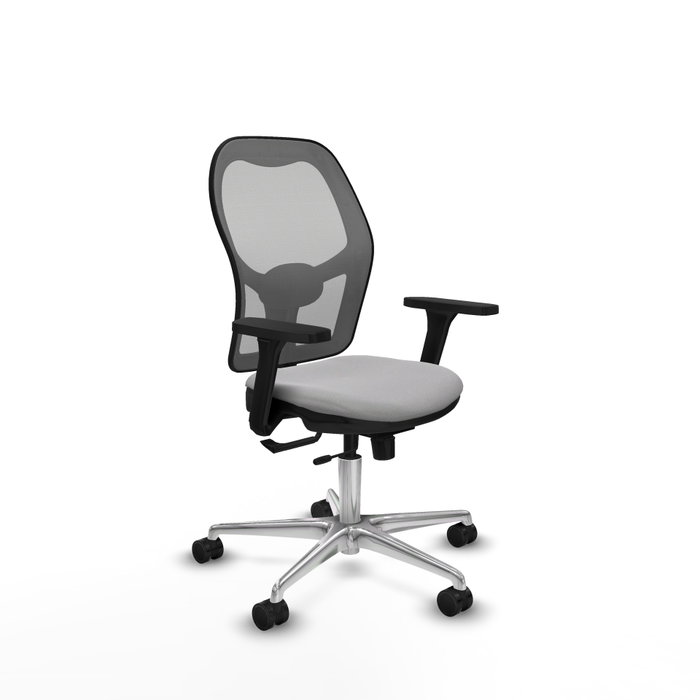 PIQUERAS Y CRESPO Silla de oficina Jorquera con mecanismo Sincro/Traslack, Brazos 3D y Tela Gris claro PIQUERAS Y CRESPO Silla de oficina Jorquera con mecanismo Sincro/Traslack, Brazos 3D y Tela Gris claro