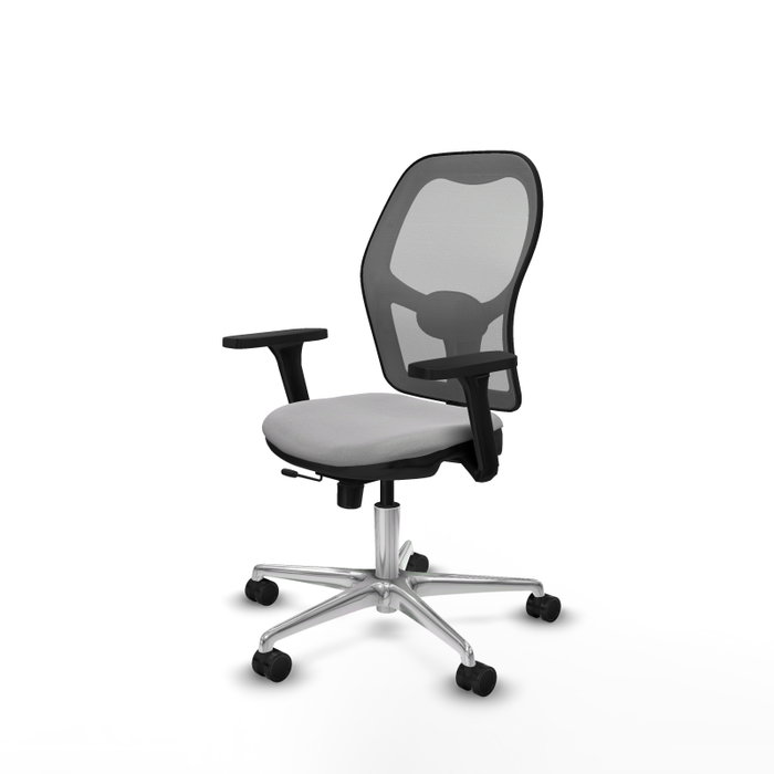 PIQUERAS Y CRESPO Silla de oficina Jorquera con mecanismo Sincro/Traslack, Brazos 3D y Tela Gris claro PIQUERAS Y CRESPO Silla de oficina Jorquera con mecanismo Sincro/Traslack, Brazos 3D y Tela Gris claro
