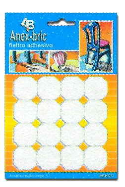 Fieltro 8560 Adhesivo 16 Cuadrados 21x21mm Blanco Fieltro 8560 Adhesivo 16 Cuadrados 21x21mm Blanco