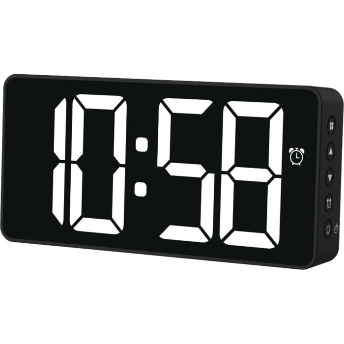 Hama Bali Reloj Despertador Digital con Termómetro y Modo Noche, Negro Hama Bali Reloj Despertador Digital con Termómetro y Modo Noche, Negro