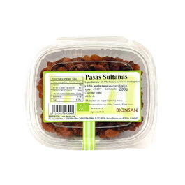 BIONSAN Pasas Sultanas Ecológicas 200 g