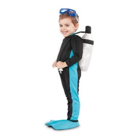 My Other Me Disfraz Diver con Botella de Oxígeno, Mono, Cubrebotas y Gafas (12-24 M)