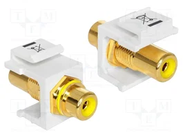 DeLOCK 86309 Módulo Keystone RCA Amarillo