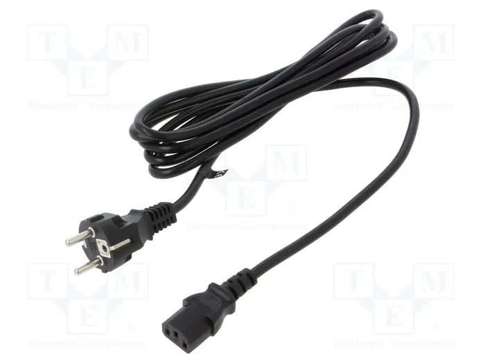 POS Cable de alimentación H05VV-F 3x1mm2 con enchufe CEE 7/7 y conector IEC C13 POS Cable de alimentación H05VV-F 3x1mm2 con enchufe CEE 7/7 y conector IEC C13