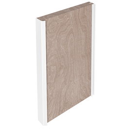 HERRAJES ALK Perfil Tirador Aluminio Capri 2,70 m Acabado Blanco Set de 2