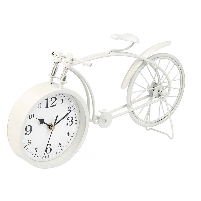 Reloj de Mesa Gift Decor Blanco Bicicleta (4 Unidades)
