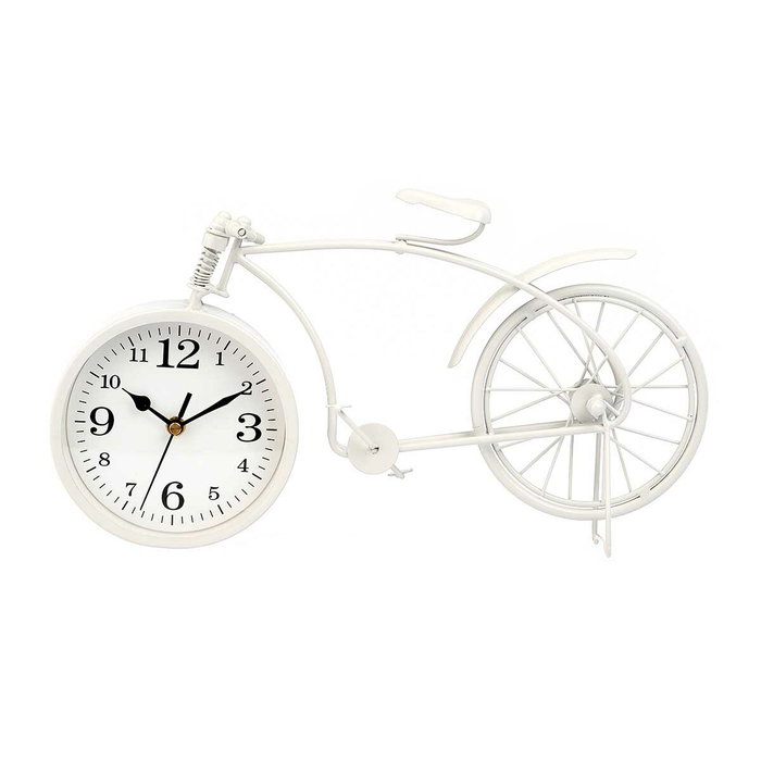 Reloj de Mesa Gift Decor Blanco Bicicleta (4 Unidades)