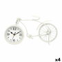 Reloj de Mesa Gift Decor Blanco Bicicleta (4 Unidades)