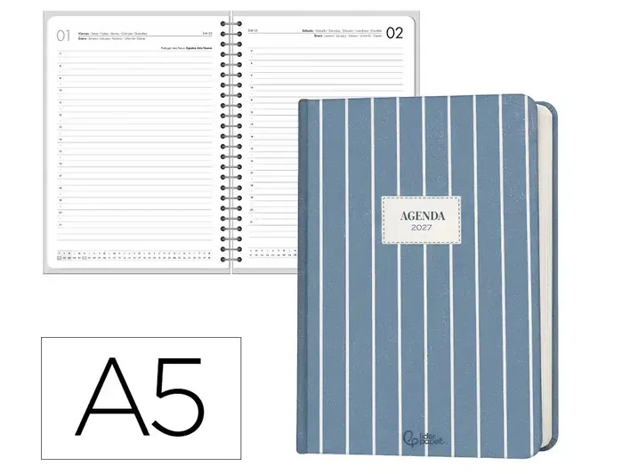 Liderpapel Agenda de Oficina 2027 A5 Azul Liderpapel Agenda de Oficina 2027 A5 Azul