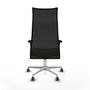 PIQUERAS Y CRESPO Sillón Albacete Verde oliva y Negro con Mecanismo Sincro y Base de Aluminio