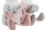 DKD Home Decor Figura Navidad Fantasia Rosa Gris Poliester 17 x 28 x 14 cm (2 Unidades)