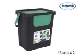 Inde Papelera Moda Double 24L Verde/Negro con Asa (6 Unidades)