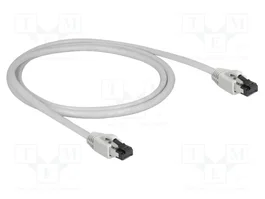 DeLOCK Cable de red Cat 8.1 S/FTP 1 m Gris