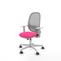 PIQUERAS Y CRESPO Silla de oficina Cilanco Rosa y Gris con mecanismo Sincro