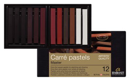 Rembrandt Set de pasteles cuadrados de 12 colores