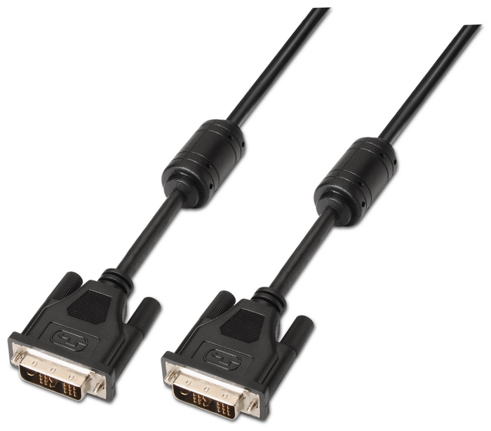 Aisens Cable DVI-D 18+1 Macho a Macho 1.8m Negro