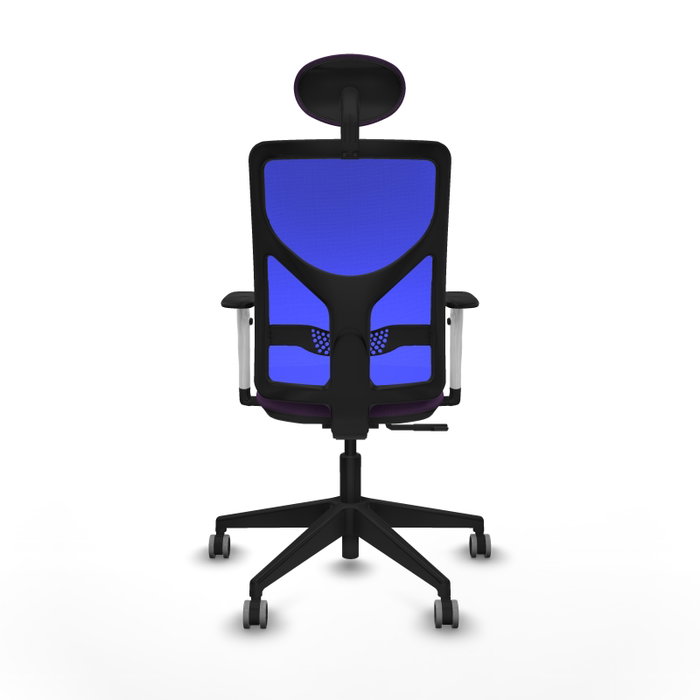 PIQUERAS Y CRESPO Silla de oficina Motilla con mecanismo Sincro, Azul y Morado PIQUERAS Y CRESPO Silla de oficina Motilla con mecanismo Sincro, Azul y Morado