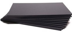 GRAFOPLAS Pack de 24 Cartón Pluma Negro 50x70 cm 5mm