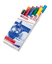 Marcador T.Opaca Perm. Edding 750 Conico Surtidos Caja De 10