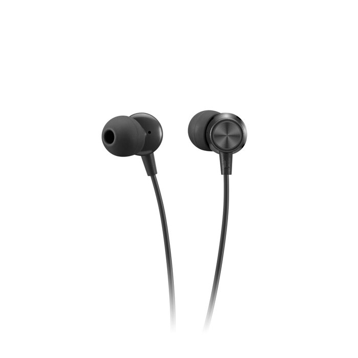 Lenovo Auriculares Alámbricos In-Ear USB Tipo C Negro