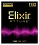 ELIXIR Juego de Cuerdas Acústicas Attune Phosphor Bronze Custom Light 11-52 - Para Guitarra