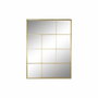 Espejo de pared DKD Home Decor Dorado Cristal Hierro Ventana 90 x 2 x 120 cm 90 x 1,8 x 120 cm