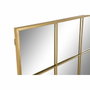Espejo de pared DKD Home Decor Dorado Cristal Hierro Ventana 90 x 2 x 120 cm 90 x 1,8 x 120 cm