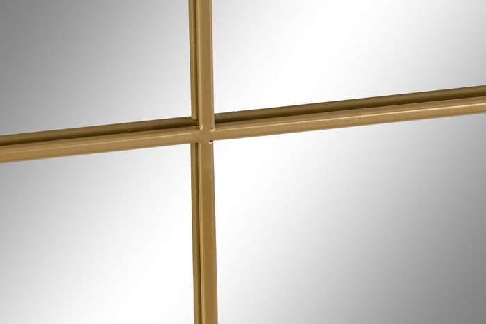 DKD Home Decor Espejo Estilo Ventana Dorado 90x120 cm
