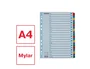 Esselte Separador Alfabetico A-Z Cartulina Mylar Multitaladro DIN A4