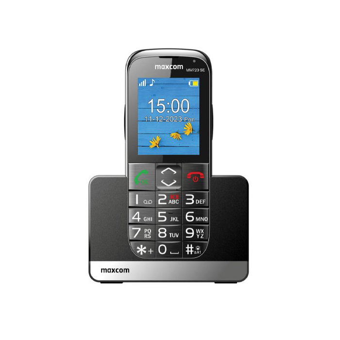 MAXCOM Teléfono Móvil con Teclas Grandes, Pantalla de 2.2 Pulgadas, Batería de 800 mAh, Linterna y Botón SOS para Personas Mayores