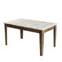 Hanah Home Milan 523 Conjunto de Muebles de Salón, Nogal y Blanco, Acabado Mármol