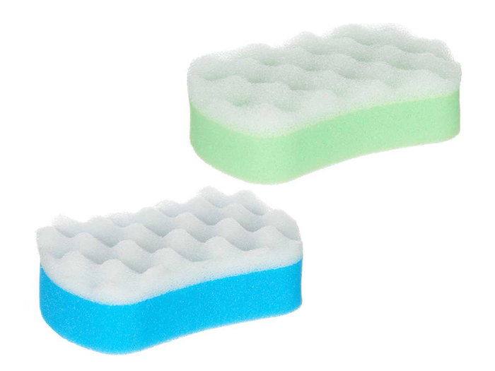 BERILO Esponja Exfoliante Doble Capa Surtida 2 Colores