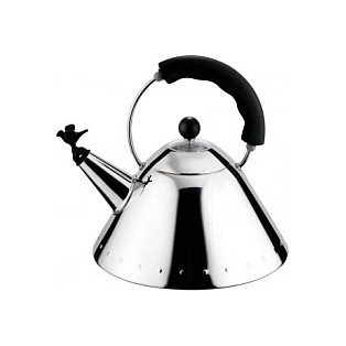 Alessi 9093 B Hervidor de Acero Inoxidable con Silbato de Pájaro Alessi 9093 B Hervidor de Acero Inoxidable con Silbato de Pájaro