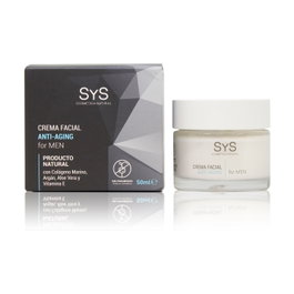 Laboratorios S&S Crema Facial Hombre 50ml con Argán, Colágeno Marino, Ginseng, Aloe Vera y Vitamina E