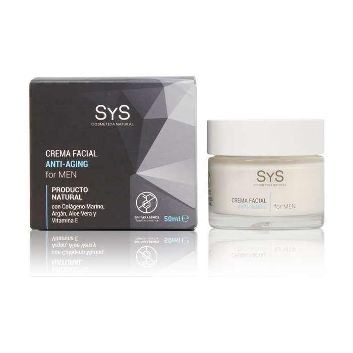 Laboratorios S&S Crema Facial Hombre 50ml con Argán, Colágeno Marino, Ginseng, Aloe Vera y Vitamina E Laboratorios S&S Crema Facial Hombre 50ml con Argán, Colágeno Marino, Ginseng, Aloe Vera y Vitamina E