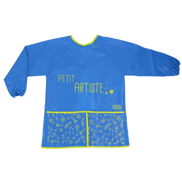 Createur de Genie Delantal Niños con Mangas y Bolsillos para Pintura o Cocina, Tallas 3-8 Años, PVC, 43x54 cm Createur de Genie Delantal Niños con Mangas y Bolsillos para Pintura o Cocina, Tallas 3-8 Años, PVC, 43x54 cm