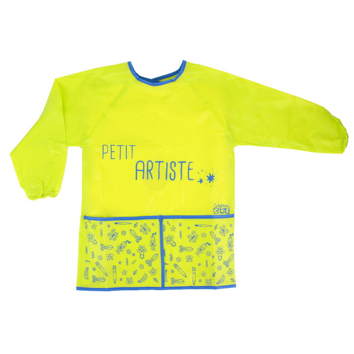 Createur de Genie Delantal Niños con Mangas y Bolsillos para Pintura o Cocina, Tallas 3-8 Años, PVC, 43x54 cm Createur de Genie Delantal Niños con Mangas y Bolsillos para Pintura o Cocina, Tallas 3-8 Años, PVC, 43x54 cm