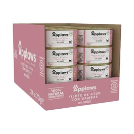 Applaws Cat Lata Atún y Gambas Alimento Complementario 24x70 gr