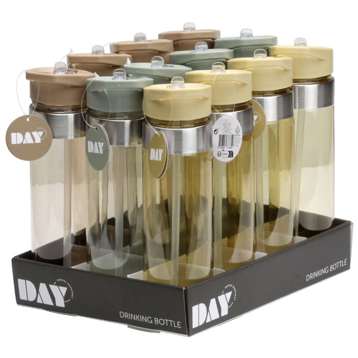 Day Botella 700 Ml Con Pajita Plegable Resiste 70°C Libre de BPA