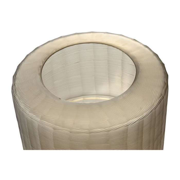 DKD Home Decor Jarrón de Cristal Glaseado 18x18x12 cm