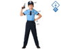 Disfraz Policía Niño Infantil Uniforme Azul