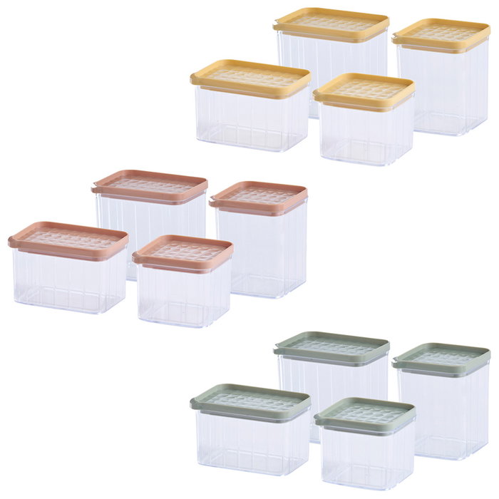 Day Juego de 4 Herméticos con Tapa Apilables Colores Surtidos Aptos para Lavavajillas Day Juego de 4 Herméticos con Tapa Apilables Colores Surtidos Aptos para Lavavajillas