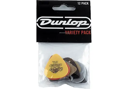 Dunlop Pack de 12 Púas de Celuloide Heavy con Variedad de Acabados