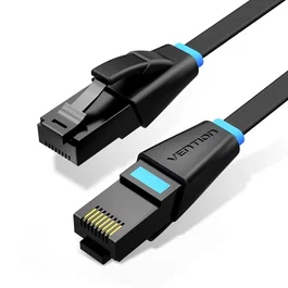 Vention IBJBL Cable de red Ethernet Cat6A plano 10m Negro
